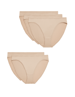 Sada 5 ks vysoce střižených kalhotek z mikrovlákna bez viditelných lemů, 5 ks v balení