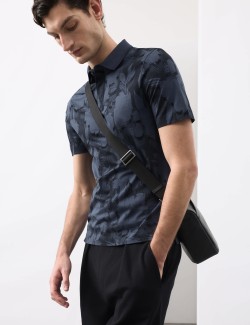 Polokošile s květinovým potiskem, z čisté bavlny