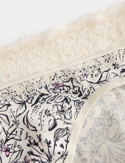 Vysoce střižené kalhotky s vysokým podílem bavlny a potiskem, 5 ks