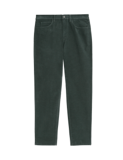 Straight Fit Italian Moleskin 5 Pocket Trousers