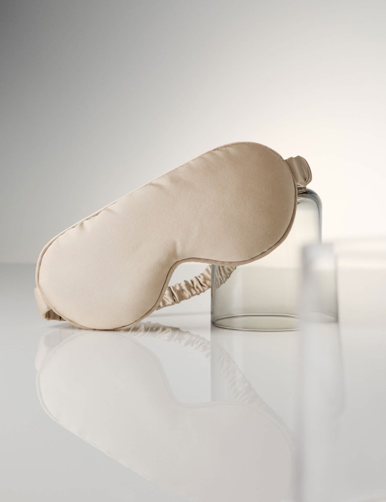 Luxusní maska na spaní ze 100% hedvábí