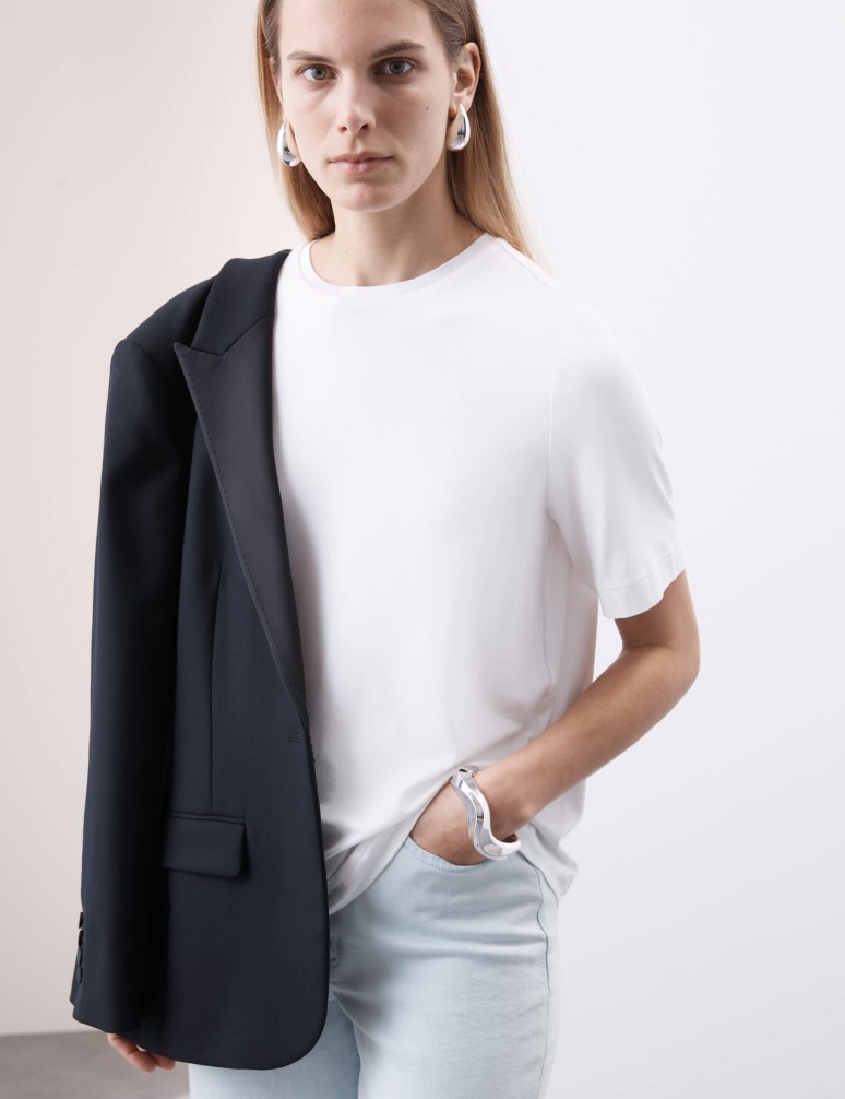 Žerzejové tričko, běžný střih