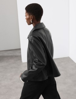 Kamioňácká bunda z pravé kůže