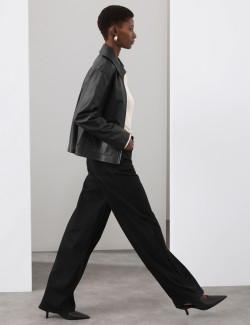 Kamioňácká bunda z pravé kůže