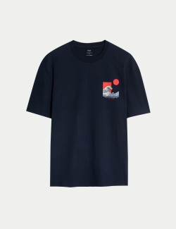Pure Cotton Japanese Graphic T-Shirt