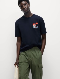 Pure Cotton Japanese Graphic T-Shirt