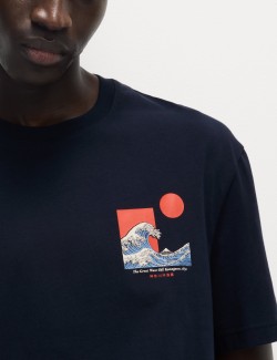 Pure Cotton Japanese Graphic T-Shirt