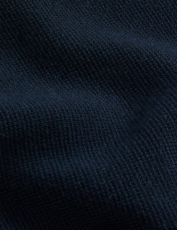 Pletená bunda na zip z čisté vlny merino s hedvábím