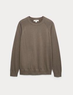Pure Cotton Crew Neck Jumper