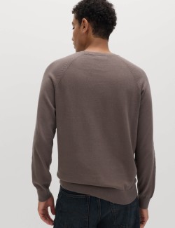 Pure Cotton Crew Neck Jumper