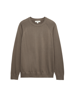 Pure Cotton Crew Neck Jumper