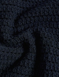 Texturovaný kardigan s vysokým podílem bavlny a kulatým výstřihem