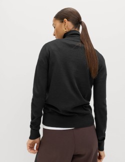 Svetr s rolákovým límcem ze 100% vlny Merino