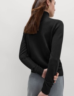 Svetr s rolákovým límcem ze 100% vlny Merino