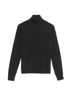 Svetr s rolákovým límcem ze 100% vlny Merino