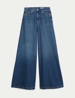 Lyocell™ Blend Wide Palazzo Leg Jeans