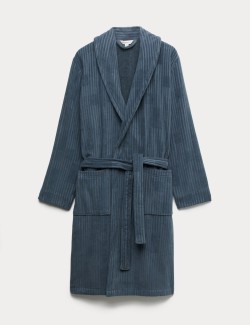 Pure Cotton Burnout Textured Dressing Gown