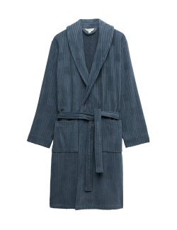 Pure Cotton Burnout Textured Dressing Gown