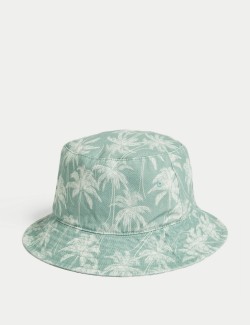 Kids' Pure Cotton Palm Tree Sun Hat (1-13 Yrs)