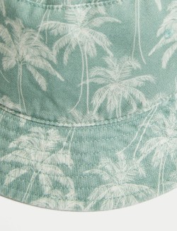 Dětský klobouk proti slunci z čisté bavlny, s palmou (1–13 let)