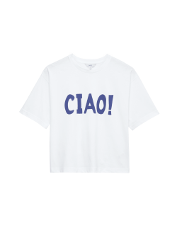 Pure Cotton Graphic Boxy T-Shirt