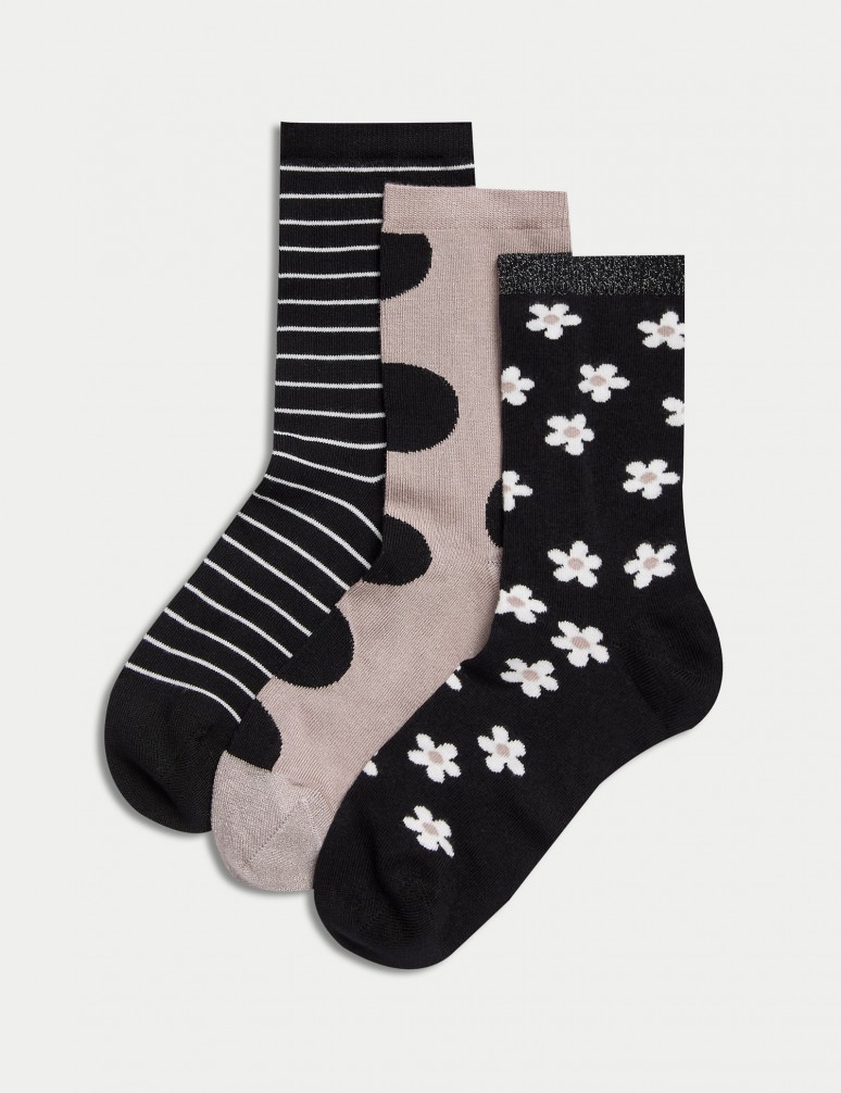 Kotníkové ponožky Sumptuously Soft™, 3 páry