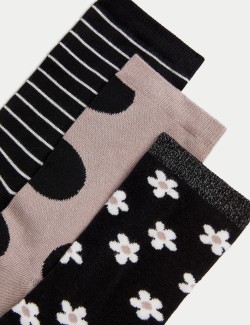 3pk Sumptuously Soft™ Ankle High Socks