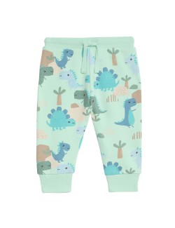 Cotton Rich Dinosaur Joggers (0 Months - 3 Years)