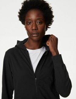 Cotton Rich Relaxed Zip Up...