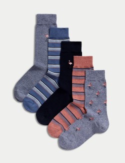 5 párů ponožek v různém...