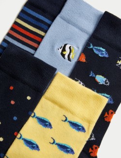 Ponožky Cool & Fresh™ s vysokým podílem bavlny, v různém provedení, sada 5 párů