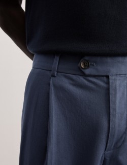 Tapered Fit Italian Single Pleat Chinos