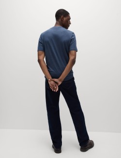 Pure Cotton Crew Neck T-Shirt