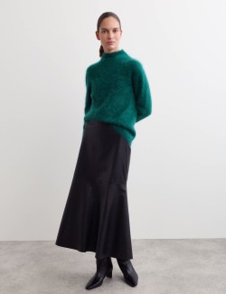 Svetr z čistého česaného kašmíru se stojáčkem