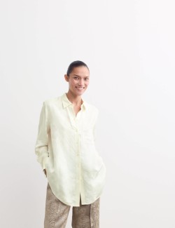 Jacquard Collared Relaxed Shirt