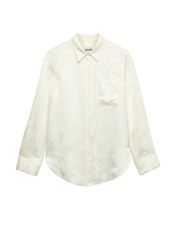 Jacquard Collared Relaxed Shirt