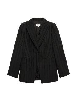 Čistě vlněné sako s texturou na míru