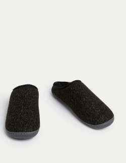 Fleece Lined Mule Slippers with Freshfeet™