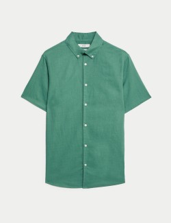 Easy Iron Cotton Linen Blend Shirt