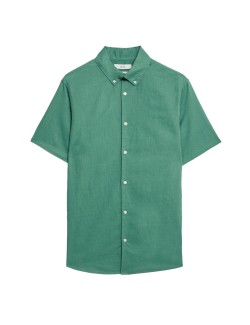 Easy Iron Cotton Linen Blend Shirt