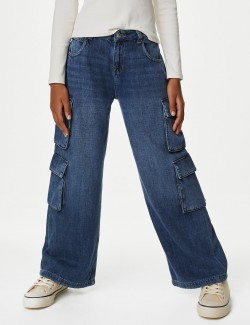 Volné džíny ve stylu 90. let s nízkým pasem (6–16 let)