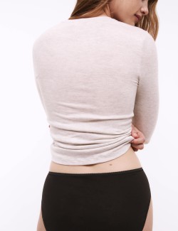 Vysoce střižené kalhotky z čisté bavlny, 5 ks v balení