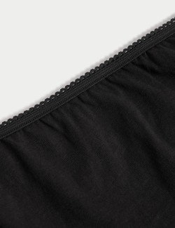 Vysoce střižené kalhotky z čisté bavlny, 5 ks v balení