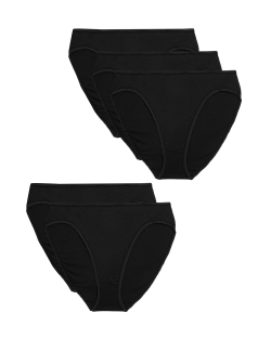 Vysoce střižené kalhotky z čisté bavlny, 5 ks v balení