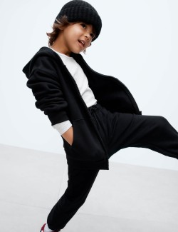 Mikina s kapucí, zipem a vysokým podílem bavlny (2–8 let)