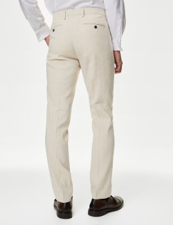 Tailored Fit Italian Linen Miracle™ Suit Trousers