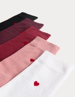 5 Pack Cool & Fresh™ Valentines Cotton Rich Socks