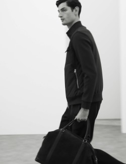 Bunda na zip s kapsami a vysokým podílem bavlny