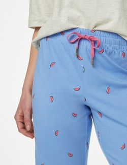 Cotton Rich Watermelon Print Pyjama Set