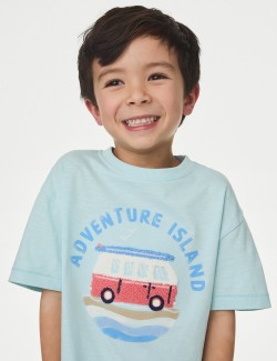 Pure Cotton Adventure Island T-Shirt (2-8 Yrs)